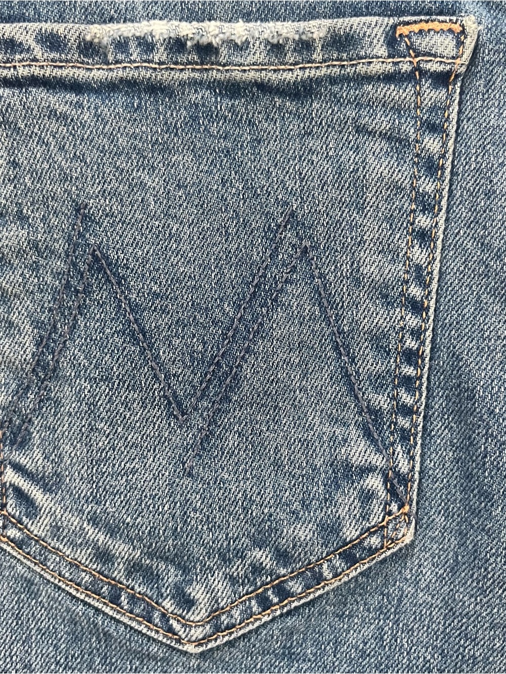 MOTHER The Tomcat Bermuda Short Fray Other Moods Denim Shorts Button Fly 26 - Picture 8 of 15